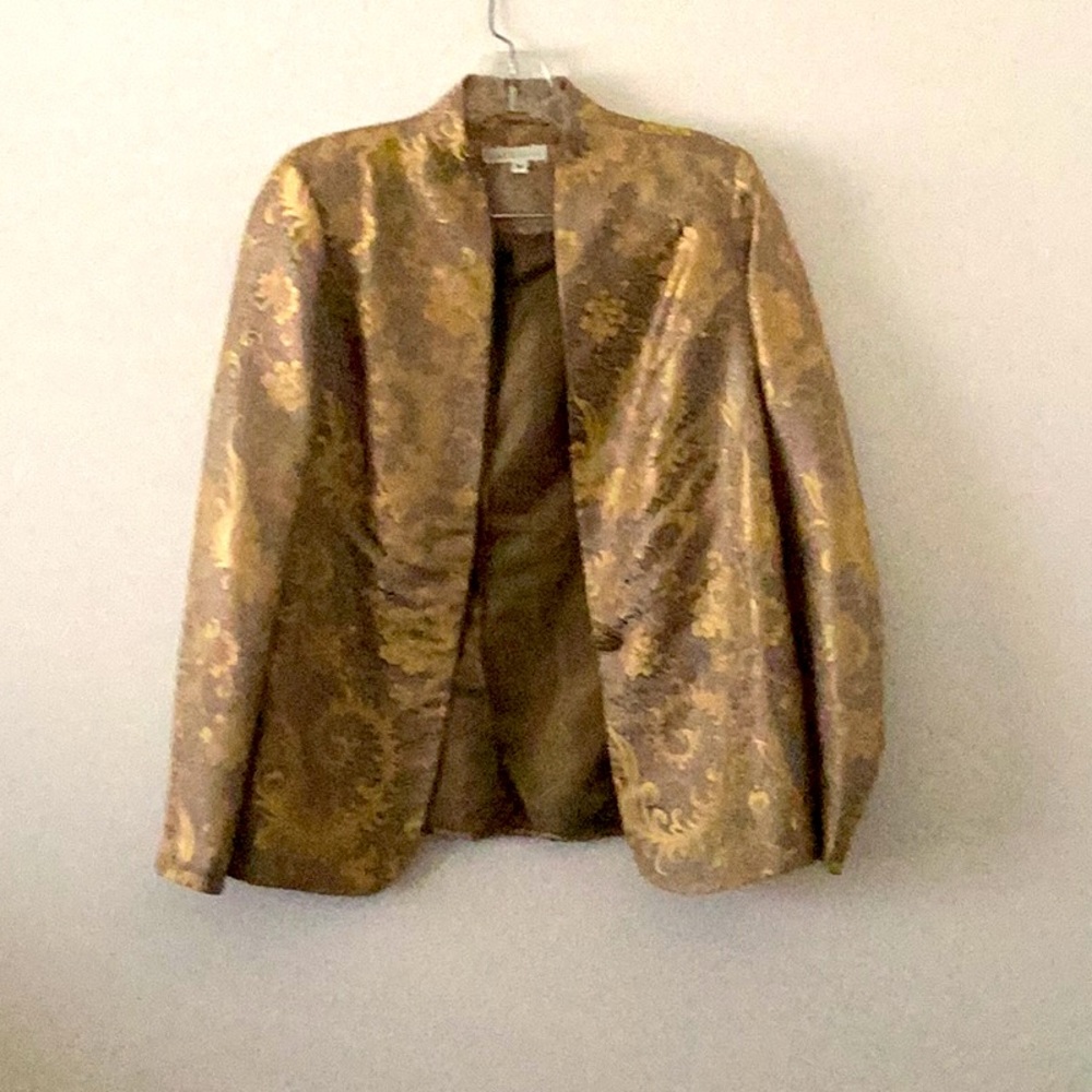 Brocade jacket with skirt